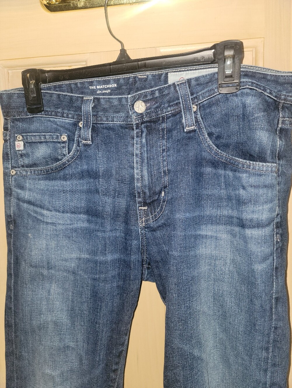 AG Adriano Goldschmied Slim Jeans Men 31 Blue Medium Wash The MatchBox Slim - Picture 2 of 8